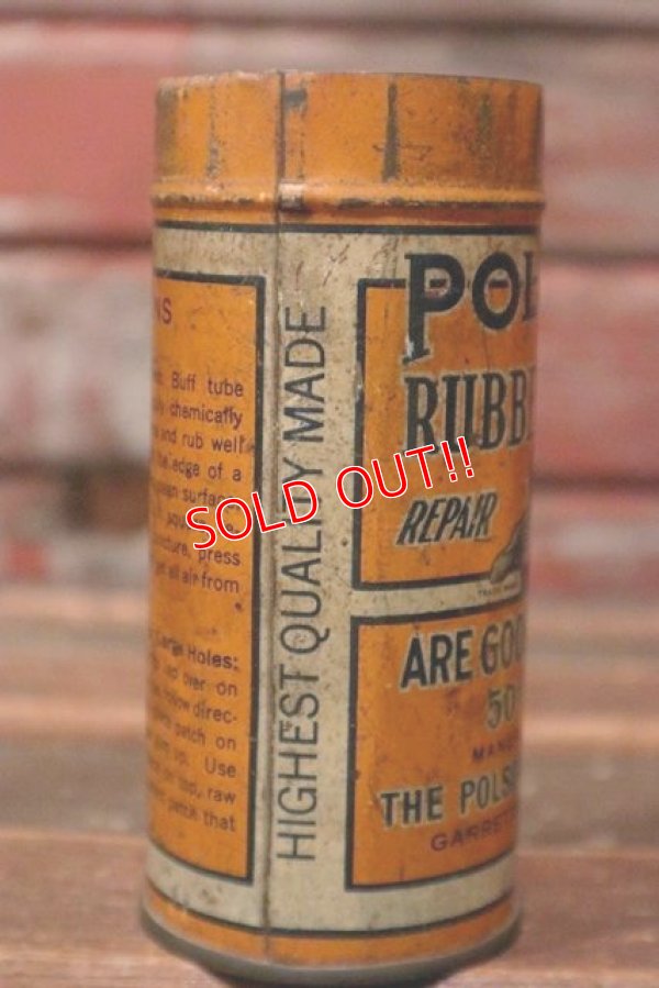 画像5: dp-210701-26 POLSON RUBBER-TIRE / 1940's Repair Kit Can