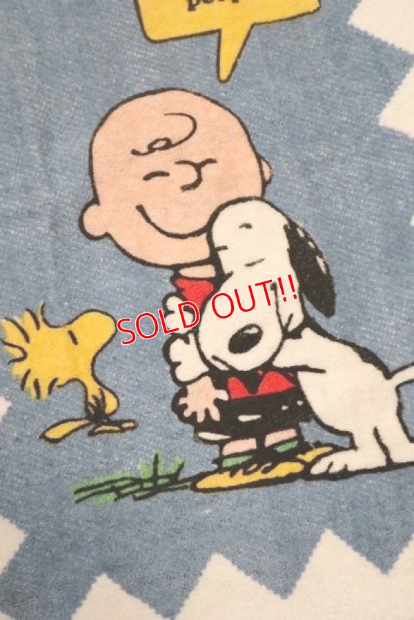 画像2: ct-210801-21 Snoopy & Charlie Brown / Tastemaker 1970's Cotton Towel