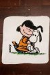 画像1: ct-210801-15 Snoopy & Lucy / 1970's Hand Towel  (1)