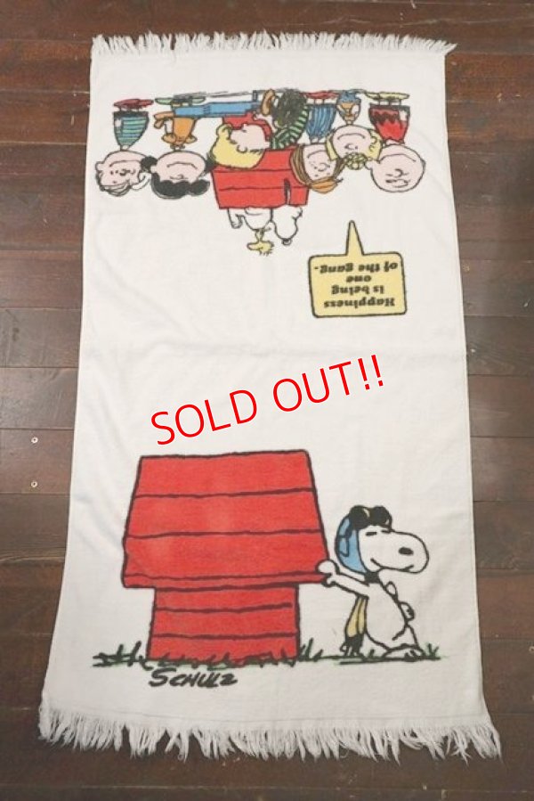 画像1: ct-210801-22 PEANUTS / Tastemaker 1970's Cotton Towel