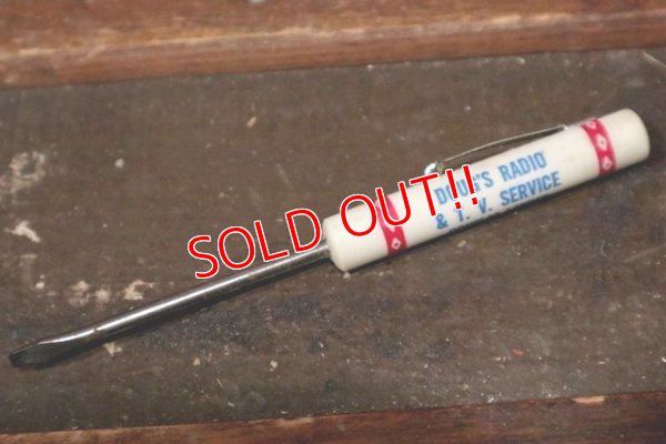 画像1: dp-210401-35 DOUG'S RADIO & T.V. SERVICE / Vintage Slotted Screwdriver