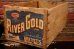 画像2: dp-210601-10 RIVER GOLD BARTLETTS / Vintage Wood Box (2)