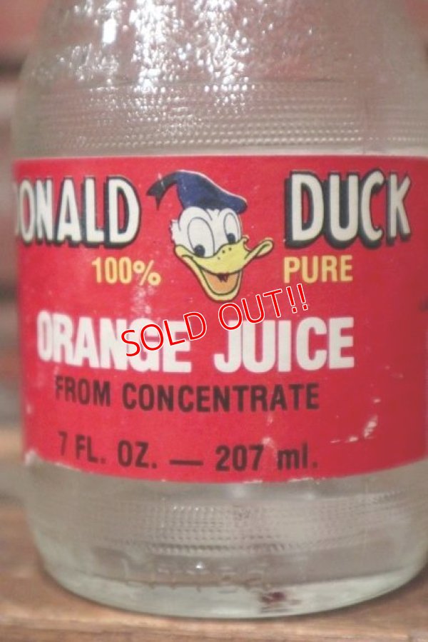 画像2: ct-210701-72 Donald Duck / 1980's Orange Juice 7 FL.OZ. Bottle