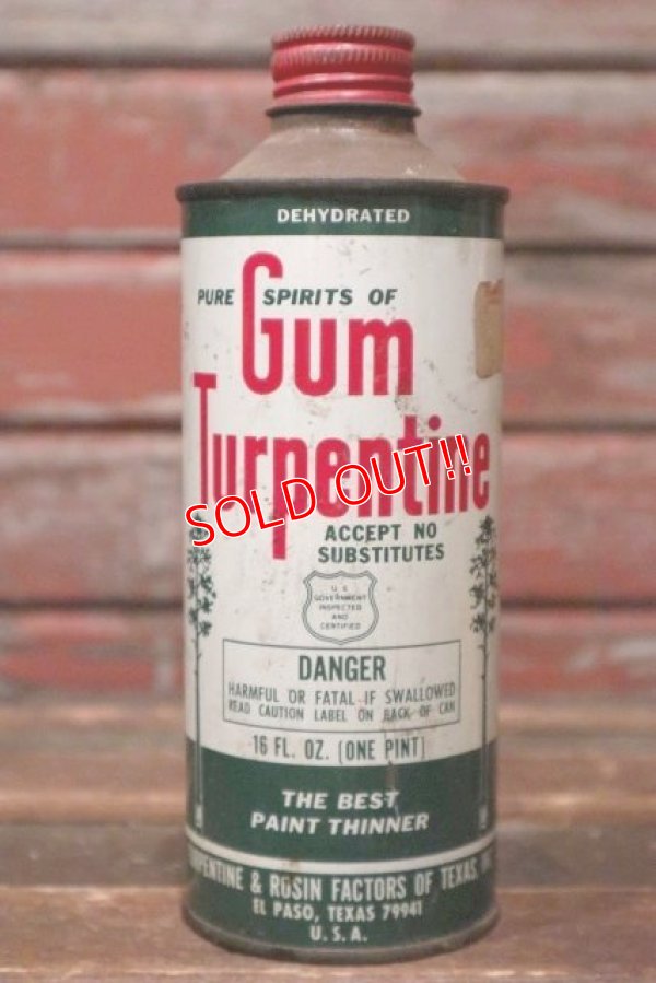 画像1: dp-210701-15 Gum Turpentine / Vintage Tin Can