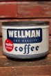 画像1: dp-210701-41 WELLMAN COFFEE / Vintage Tin Can (1)