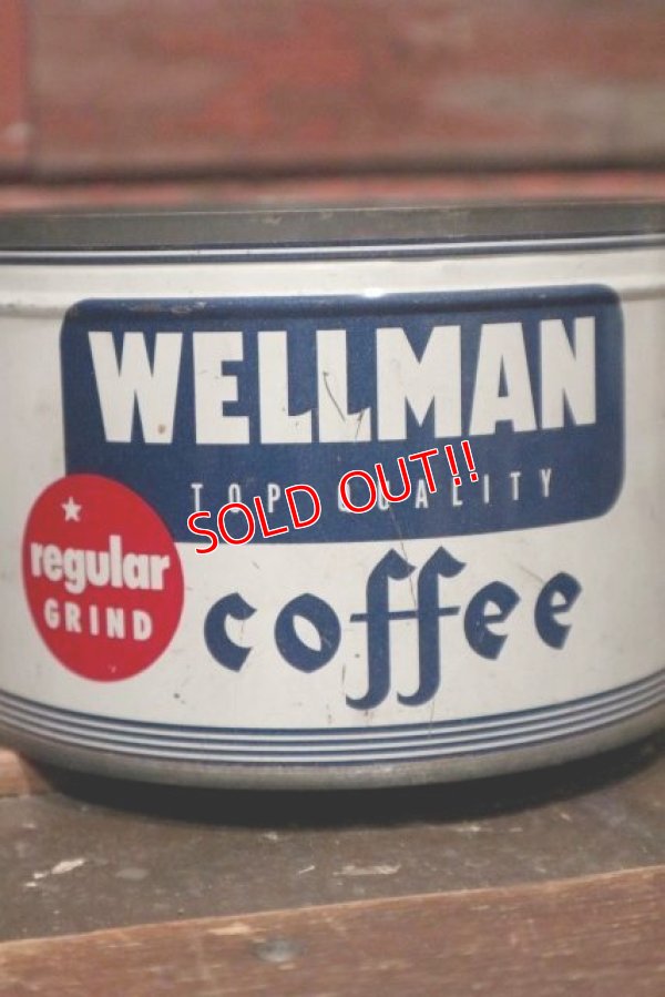 画像2: dp-210701-41 WELLMAN COFFEE / Vintage Tin Can