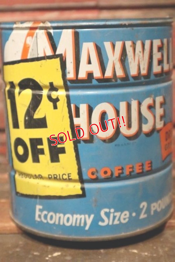 画像2: dp-210801-19 MAXWELL HOUSE COFFEE / Vintage Tin Can