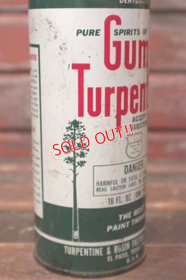 画像2: dp-210701-15 Gum Turpentine / Vintage Tin Can