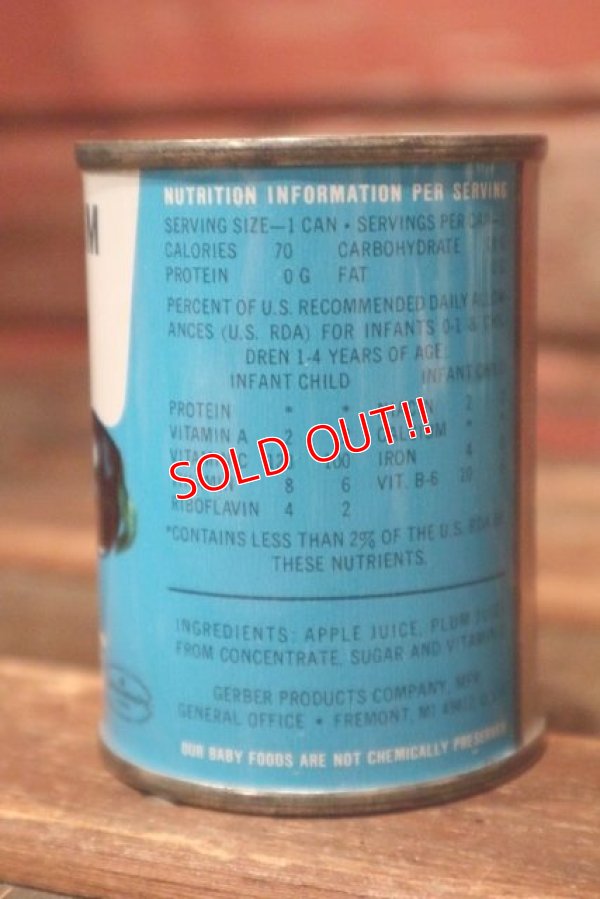 画像2: dp-210801-16 Gerber / Vintage Apple Plum Juice Can