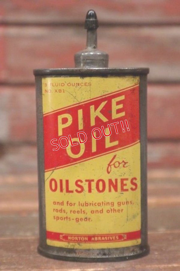 画像1: dp-210601-43 PIKE OIL for OILSTONES / Vintage Handy Can