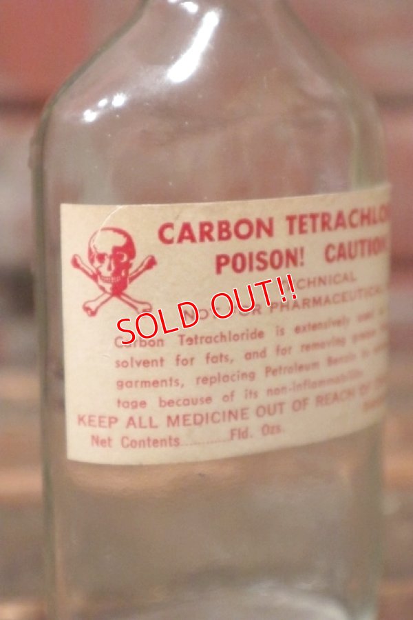 画像2: dp-210801-11 Carbon Tetrachloride / Vintage Poison Bottle