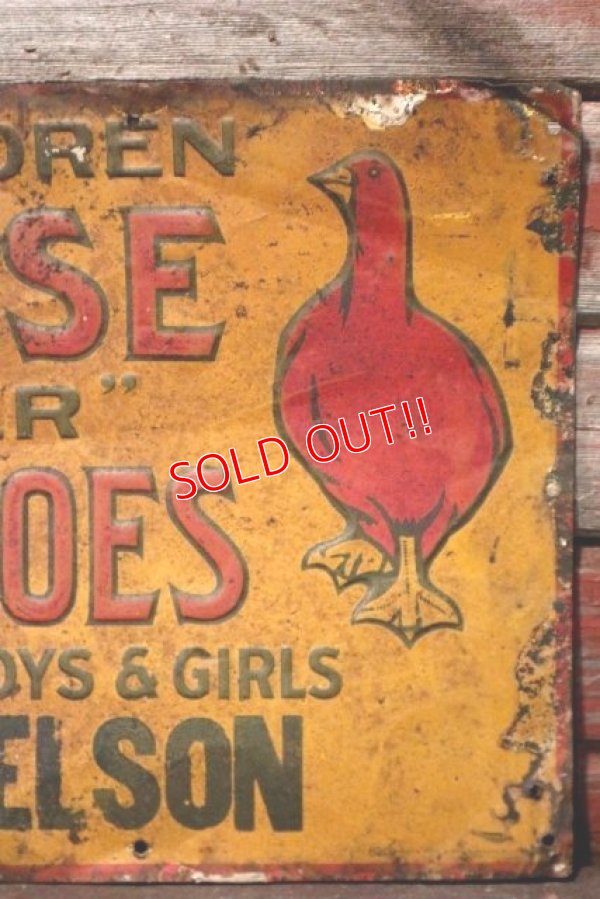 画像2: dp-210801-35 RED GOOSE SHOES / 1920's-1930's Metal Sign