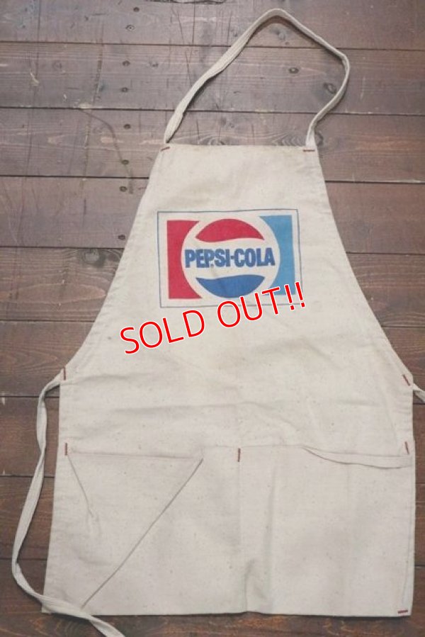 画像1: dp-210801-41 PEPSI / 1970's-1980's Apron