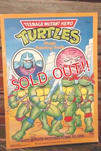 ct-210801-84 TEENAGE MUTANT NINJA TURTELES / 1990's Magic Painting Book