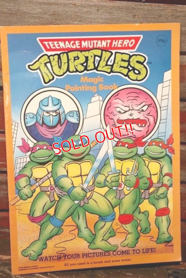 画像1: ct-210801-84 TEENAGE MUTANT NINJA TURTELES / 1990's Magic Painting Book