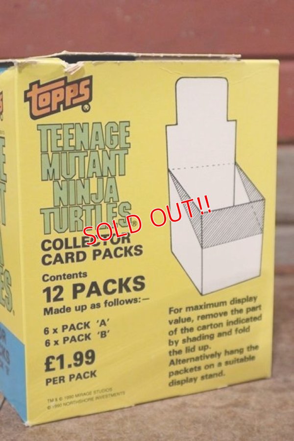 画像4: ct-200901-29 TEENAGE MUTANT NINJA TURTLES / Topps 1990 Collector Cards Box