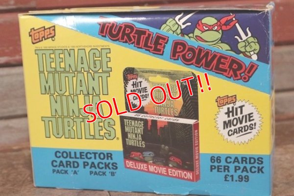 画像2: ct-200901-29 TEENAGE MUTANT NINJA TURTLES / Topps 1990 Collector Cards Box