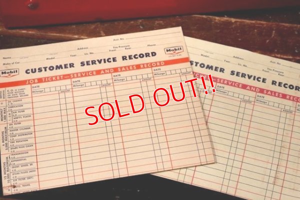 画像12: dp-210801-44 Mobil / 1950's-1960's Customer Service Record Box