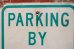 画像2: dp-210801-34 Road Sign / PARKING BY PERMIT ONLY (2)