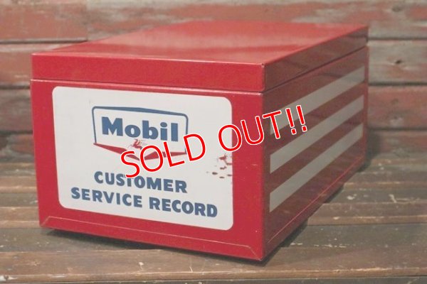 画像1: dp-210801-44 Mobil / 1950's-1960's Customer Service Record Box