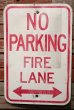 画像1: dp-210801-34 Road Sign / NO PARKING FIRE LANE (1)