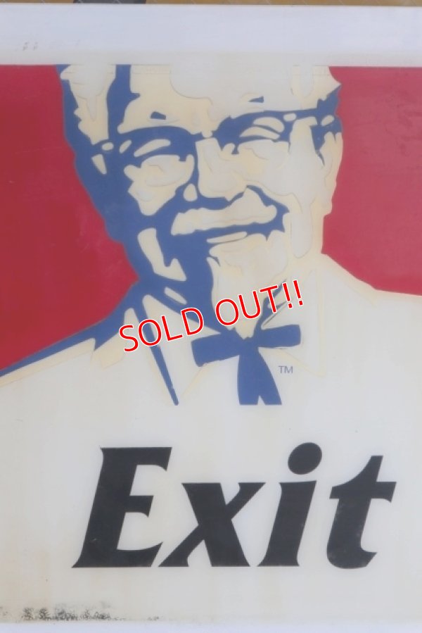 画像2: dp-210801-38 KFC / 1990's-2000's Store Sign "Exit"