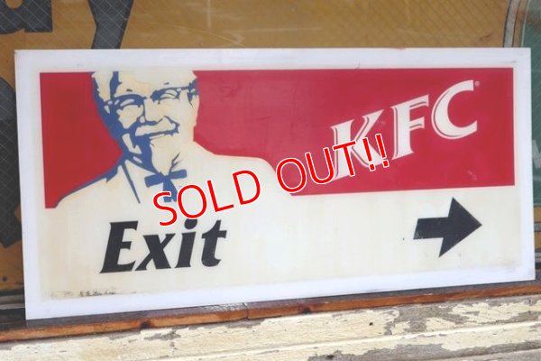 画像1: dp-210801-38 KFC / 1990's-2000's Store Sign "Exit"