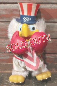 ct-210801-91 Eagle Sam / Applause 1980's Plush Doll "Boxing"