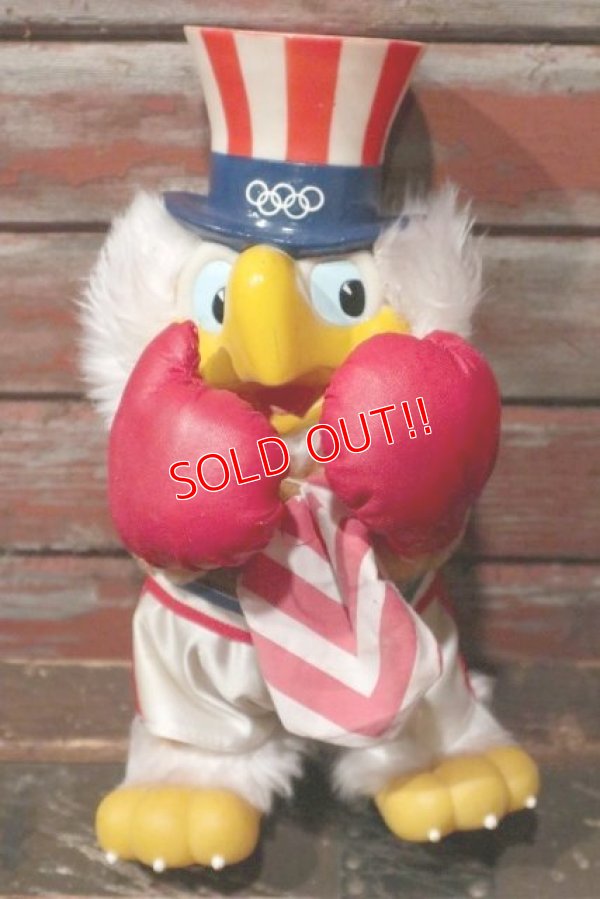 画像1: ct-210801-91 Eagle Sam / Applause 1980's Plush Doll "Boxing"