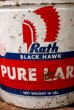 画像2: dp-210801-53 Rath BLACK HAWK PURE LARD / 1950's Bucket Tin Can (2)