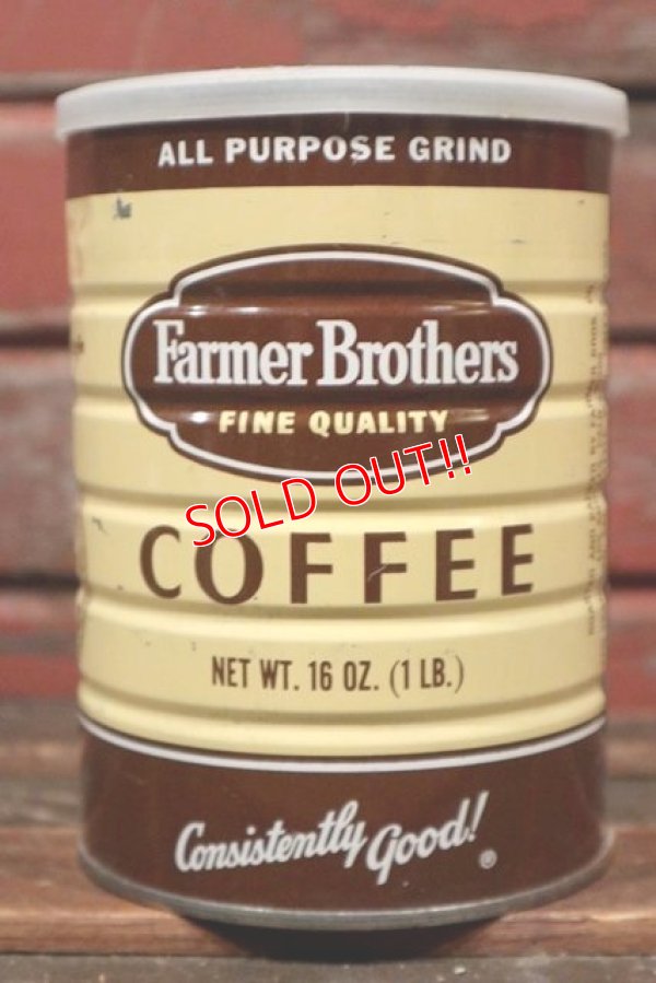 画像1: dp-210801-27 Farmer Brothers COFFEE / Vintage Tin Can