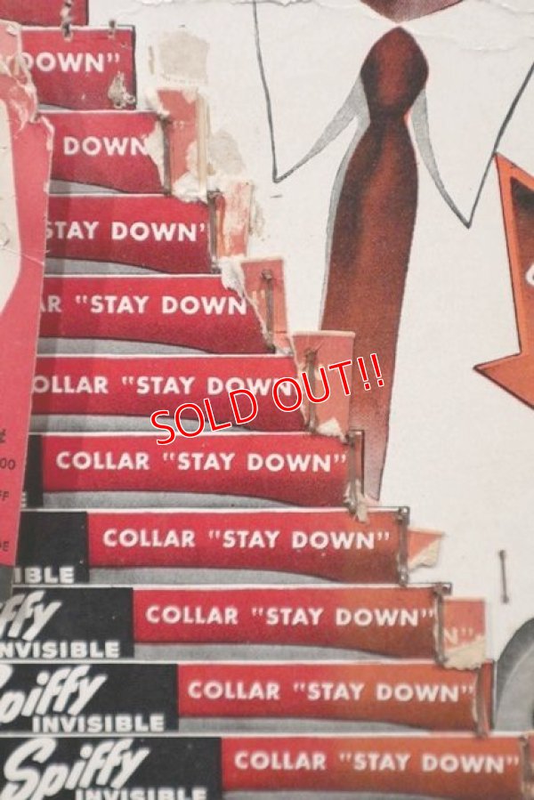 画像4: dp-210801-02 Spiffy INVISIBLE KEEP COLLAR / 1940's Cardboard Sign