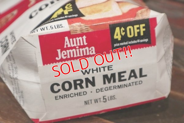 画像9: dp-210901-08 Aunt Jemima WHITE CORN MEAL / Vintage Paper Bag