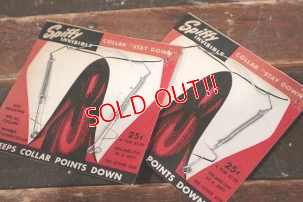 画像8: dp-210801-02 Spiffy INVISIBLE KEEP COLLAR / 1940's Cardboard Sign