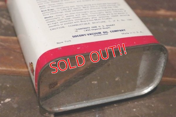 画像10: dp-210901-03 SOCONY-VACUUM / Bug-a-boo ONE U.S.QUART Can