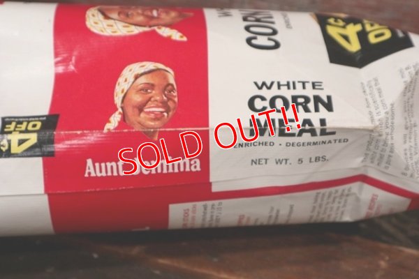 画像8: dp-210901-08 Aunt Jemima WHITE CORN MEAL / Vintage Paper Bag