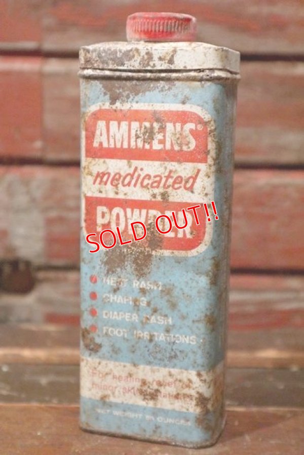 画像1: dp-210801-49 AMMENS medicated POWEDER / Vintage Can