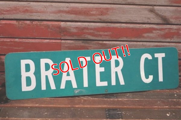 画像1: dp-210801-34 Road Sign "BRATER CT"