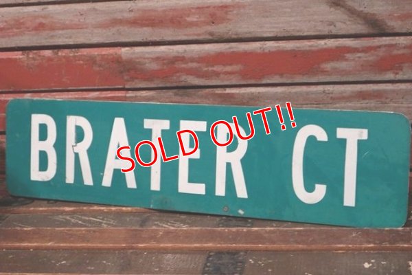 画像5: dp-210801-34 Road Sign "BRATER CT"