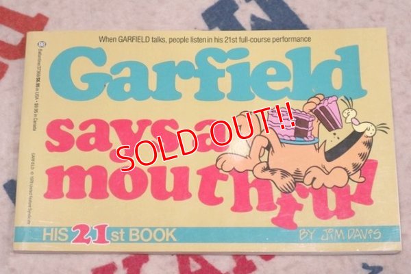 画像1: ct-210501-94 Garfield / 1991 Comic "Garfield says a mounthful"