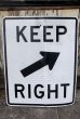 画像1: dp-210801-34 Road Sign "KEEP RIGHT" (1)