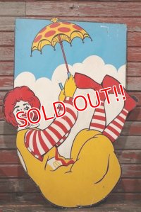 ct-210901-60 McDonald's / Ronald McDonald Vintage Wooden Sign