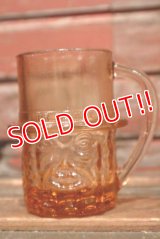 ct-210901-28 PLANTERS / MR.PEANUT 1950's-1960's Glass Mug (Amber)