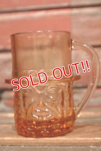 ct-210901-28 PLANTERS / MR.PEANUT 1950's-1960's Glass Mug (Amber)