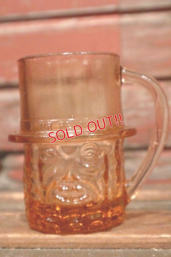 画像1: ct-210901-28 PLANTERS / MR.PEANUT 1950's-1960's Glass Mug (Amber)