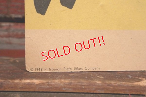 画像4: dp-210901-60 PITTSBURGH PAINTS / 1940's "WET PAINT" Paper Sign