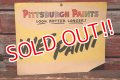 dp-210901-60 PITTSBURGH PAINTS / 1940's "WET PAINT" Paper Sign