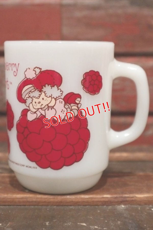 画像1: ct-210301-56 Strawberry Shortcake / Raspberry Tart 1980's Anchor Hocking Mug