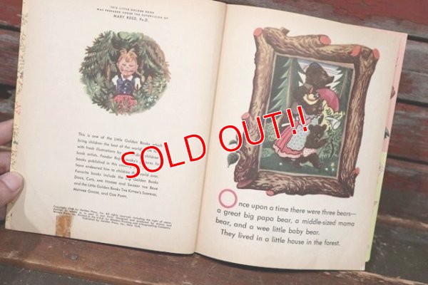 画像3: ct-210901-43 a Little Golden Book / 1940's "The Three Bears" Picture Book