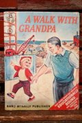 ct-210701-09 ELF BOOK / 1950's "A WALK WITH GRANDPA" Picture Book